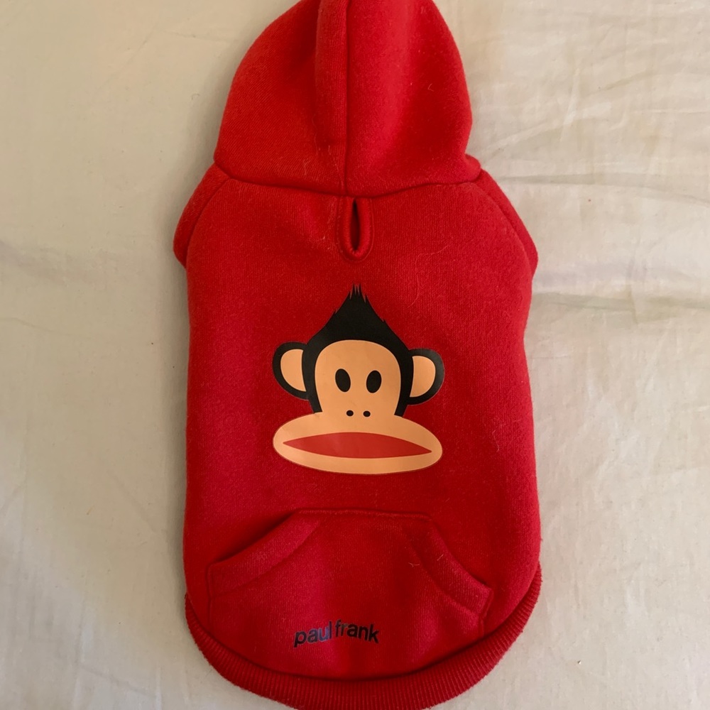 Paul Frank dog puppy sweater hoodie S